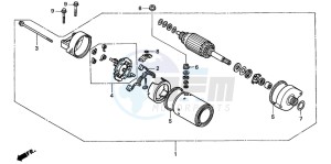 CB900F CB900F drawing STARTING MOTOR