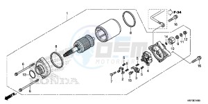 TRX420FA6G TRX420 Europe Direct - (ED) drawing STARTING MOTOR