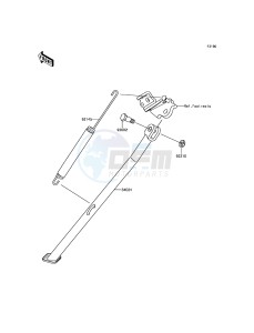 KLX450R KLX450AFF EU drawing Stand(s)