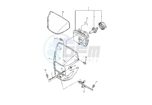 WR F 250 drawing HEADLIGHT