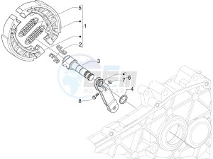 Fly 50 4t (NSE1000U03) drawing Rear brake - Brake jaw