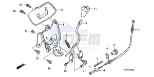 TRX420FE9 Australia - (U / 4WD) drawing SELECT LEVER