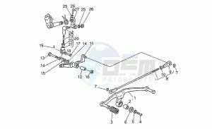 California III 1000 Carburatori Carenato Carburatori Carenato drawing Gear lever