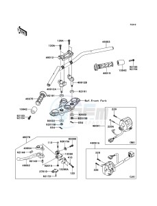 ER-6f EX650C9F GB XX (EU ME A(FRICA) drawing Handlebar