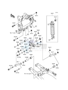 NINJA_250SL BX250AFSA XX (EU ME A(FRICA) drawing Suspension/Shock Absorber