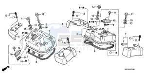 VT750C9 E / KMH drawing CYLINDER HEAD COVER