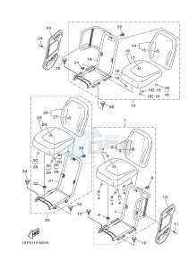 YXM700E YXM70VPXH VIKING EPS (B42F) drawing SEAT