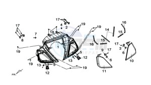 MAXSYM 600 I ABS drawing COWLING SPEEDOMETER