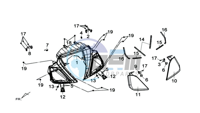 COWLING SPEEDOMETER