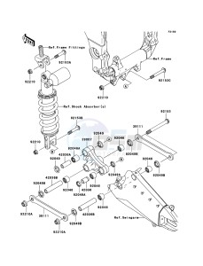 NINJA ZX-10R ZX1000E8F FR GB XX (EU ME A(FRICA) drawing Suspension