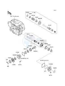 KVF 360 B [PRAIRIE 360] (B1-B3) [PRAIRIE 360] drawing FRONT BEVEL GEAR