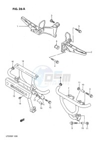 LT230E (E28) drawing FOOTREST (MODEL K L M N P)