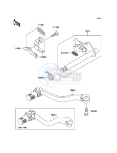 KX65 KX65AEF EU drawing Gear Change Mechanism