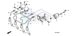 CB600FB drawing IGNITION COIL