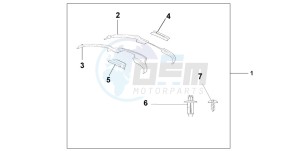 ST1300 drawing FAIRING DEFLECTOR