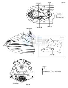 JET SKI ULTRA 310LX JT1500MJF EU drawing Labels(EU)