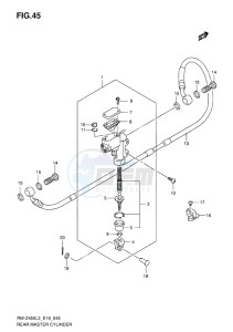 RM-Z450 EU drawing REAR MASTER CYLINDER