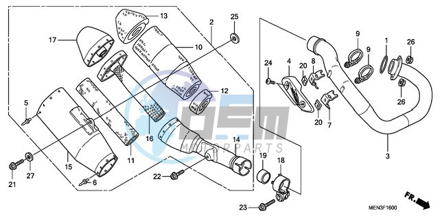 EXHAUST MUFFLER