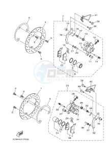 MWS150-A (BB81) drawing FRONT BRAKE CALIPER