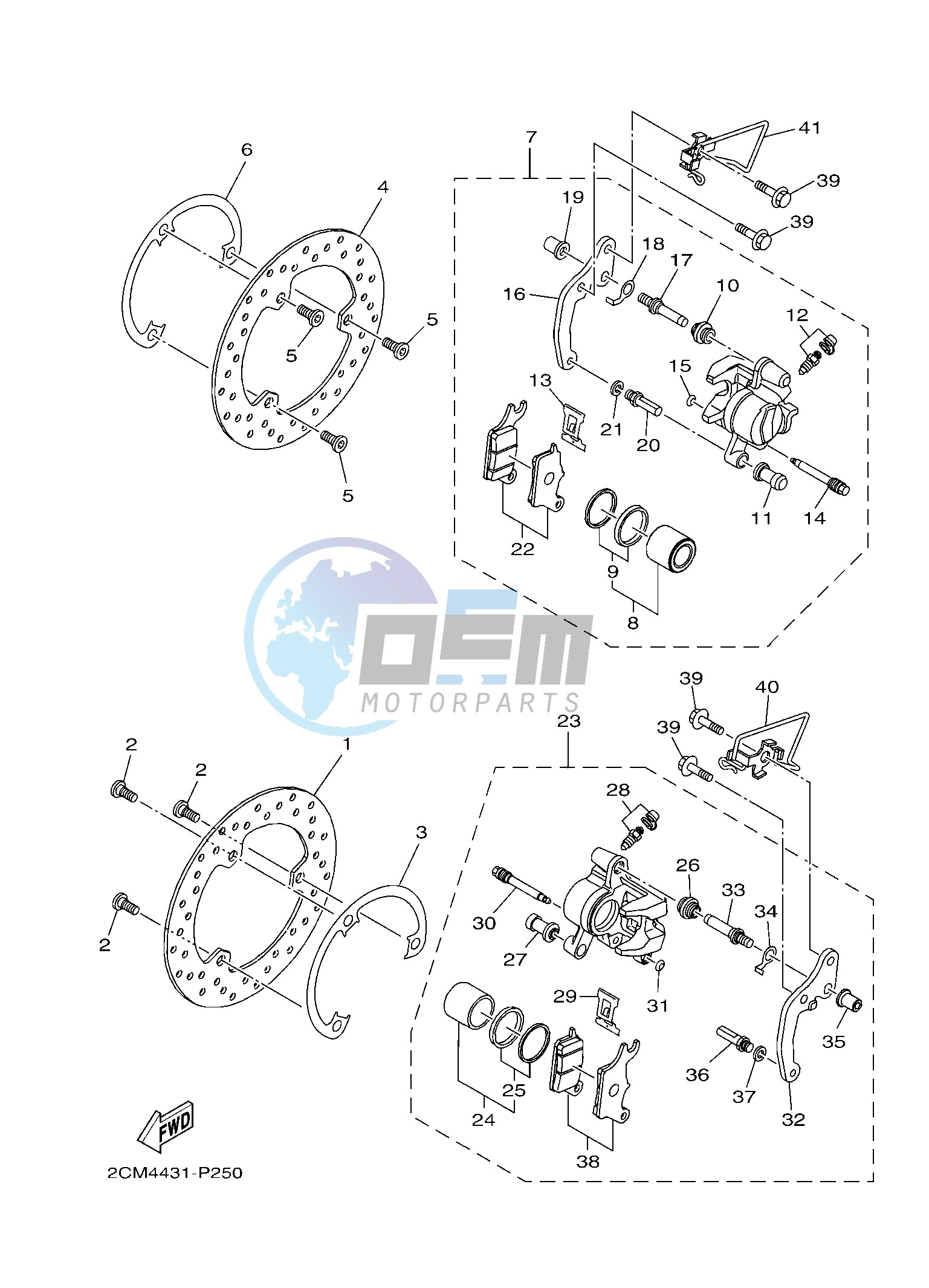 FRONT BRAKE CALIPER