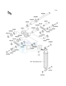 KMX 125 A [KMX 125] (A12-A14) [KMX 125] drawing SUSPENSION