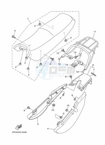 YBR125E YBR 125E (BN9M) drawing SEAT