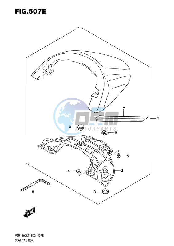 SEAT TAIL BOX (FOR BBD)