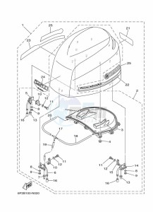 F250GETX drawing FAIRING-UPPER