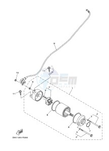 MTM850 MTM-850 XSR900 (B90R) drawing STARTING MOTOR