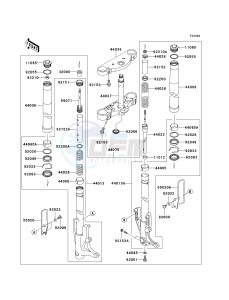 VN 1600 B [VULCAN 1600 MEAN STREAK] (B1-B2) [VULCAN 1600 MEAN STREAK] drawing FRONT FORK-- B2- -