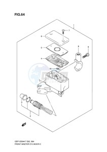 GSF-1250 BANDIT EU drawing FRONT MASTER CYLINDER