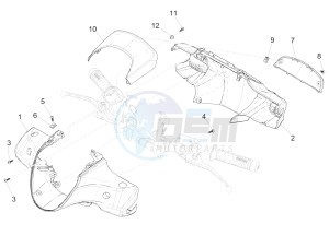 Medley 125 4T ie ABS E4 (EMEA) drawing Handlebars coverages