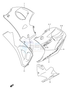 RGV250 (E1) drawing UNDER COWLING BODY (FOR F9H,F9J)