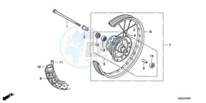 CRF100F9 Europe Direct - (ED / CMF) drawing FRONT WHEEL