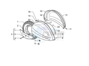 PX 125 30 Anni drawing Side cover - Spoiler