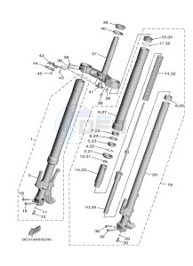 XP530 XP530-A TMAX SX ABS (BX38) drawing FRONT FORK