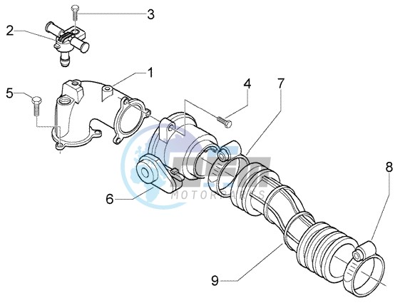 Union Pipe-Throttle Body-Injector