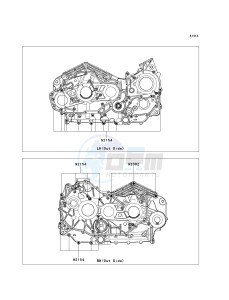 VN 1700 E [VULCAN 1700 CLASSIC] (9G-9FA) E9F drawing CRANKCASE BOLT PATTERN