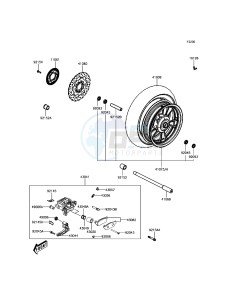 J125 SC125AGFA XX (EU ME A(FRICA) drawing Front Hub