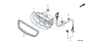 CB650FAG CB650F 6ED drawing TAILLIGHT