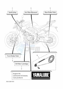 MT125 MTN125-A (BSU1) drawing PERIODIC MAINTENANCE PARTS