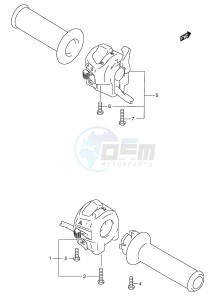 GSF1200 (E2) Bandit drawing HANDLE SWITCH (GSF1200K3 K4 ZK4 K5 ZK5)