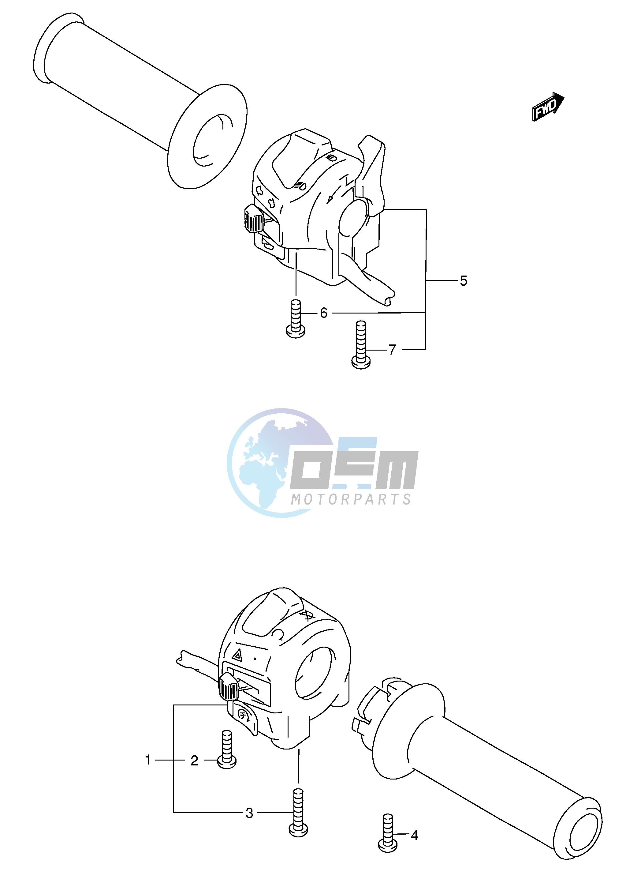 HANDLE SWITCH (GSF1200K3 K4 ZK4 K5 ZK5)