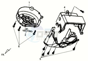 ALLO GT 45KMH 50 drawing FLYWHEEL COVER