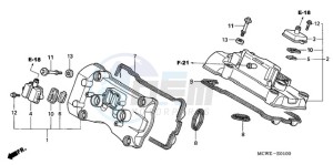 VFR8009 Europe Direct - (ED / MME) drawing CYLINDER HEAD COVER