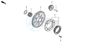 TRX350FM FOURTRAX 350 4X4 drawing STARTING GEAR