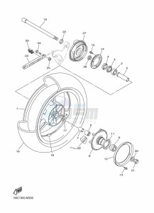 FJR1300D-AS FJR1300AS (B959) drawing REAR WHEEL