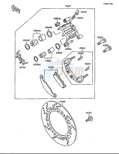 EX 250 F [NINJA 250R] (F2-F4) [NINJA 250R] drawing FRONT BRAKE-- 01648&NAMI.- -