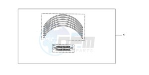 CBR600RA9 Korea - (KO / ABS) drawing KIT WHEEL STICKER