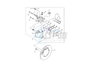 FZ6 NS 600 drawing REAR BRAKE CALIPER